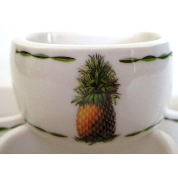 4 Vinage Pineapple Napkin Rings Holders - Dining Tableware Accessories - Pineapp - Picture 3 of 5